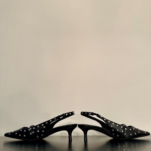 Madden Girl Studded Slingback Heels 9.5 - Picture 3 of 7